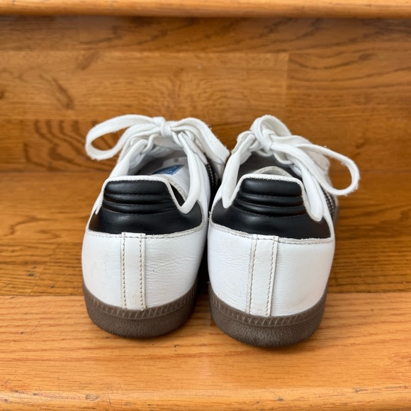 adidas Samba White and Black Sneakers - Picture 3 of 5